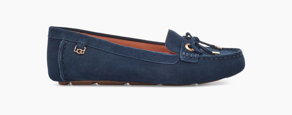 Ugg Loafer Womens - Ugg Eevon Navy - 803LRDKBM